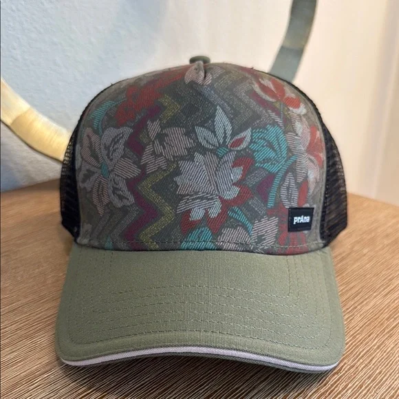 nwt PrAna Lower Pines Floral Mesh Cap - Picture 4 of 5